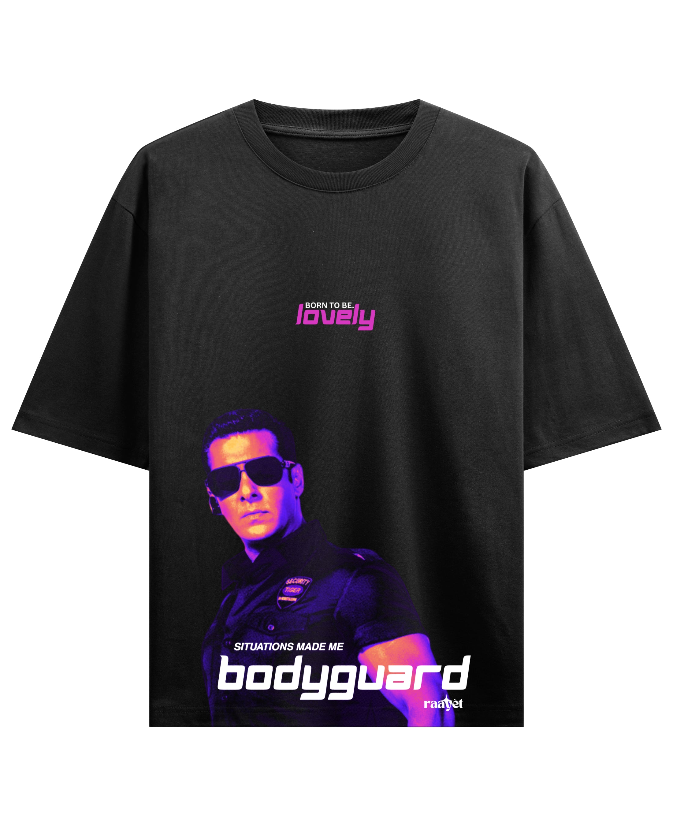 Black Oversized T-shirt Front Design