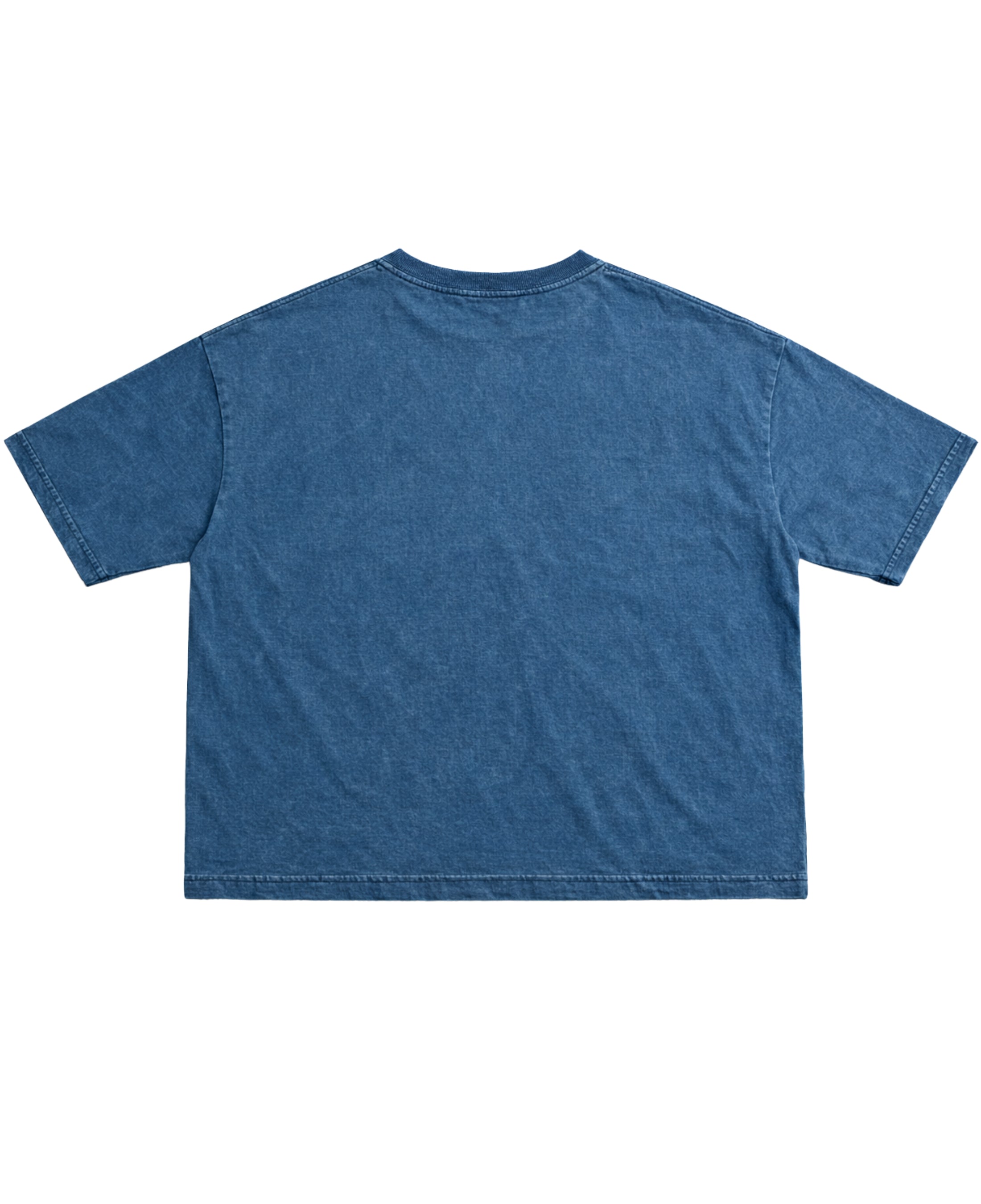 Denim Wash Boxy Fit T-shirt Back Design