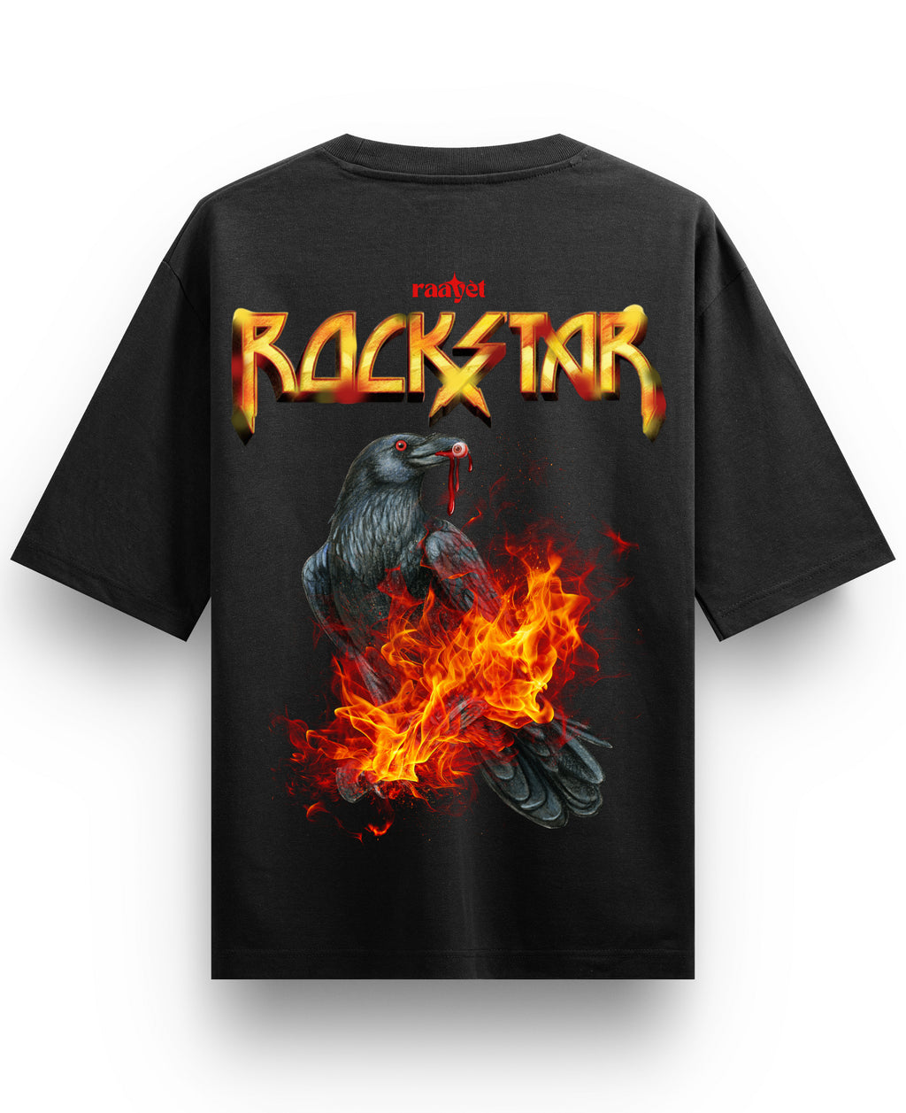 Black Oversized T-shirt Back Design