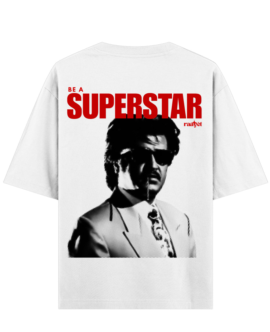 White Oversized T-shirt Back Design