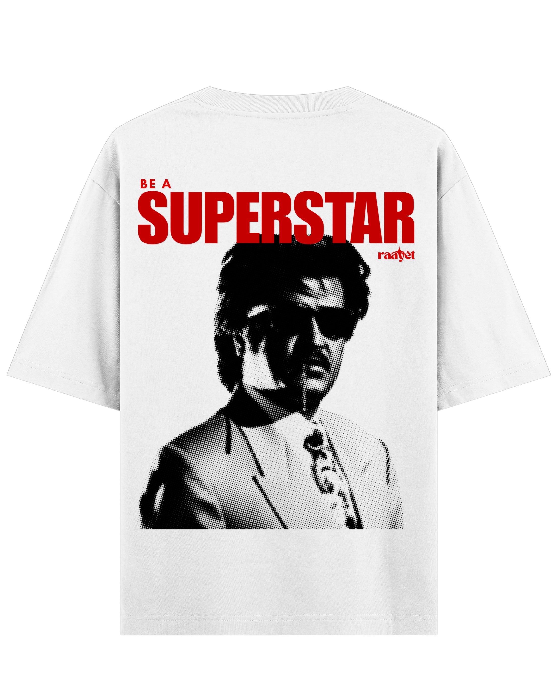 White Oversized T-shirt Back Design