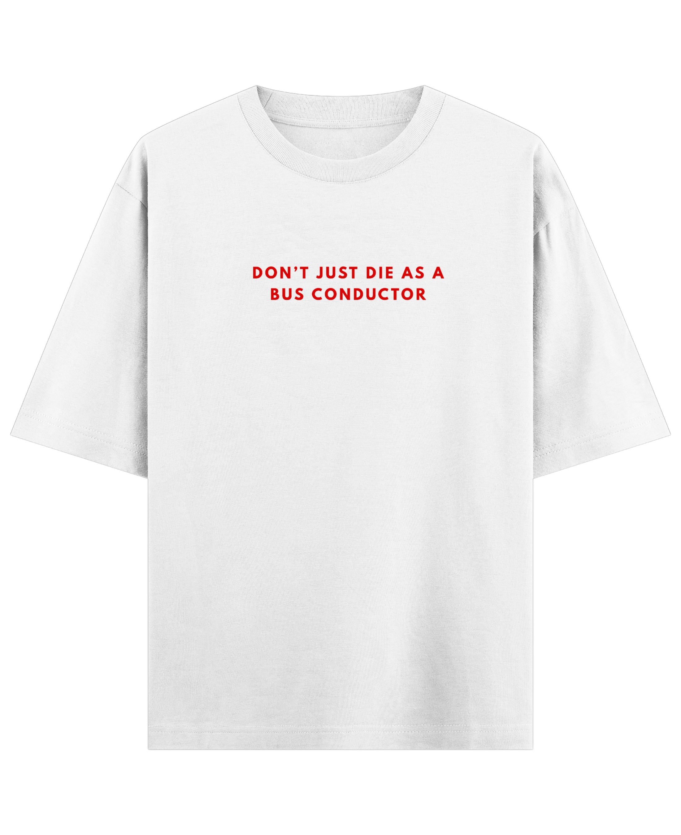 White Oversized T-shirt Front Design